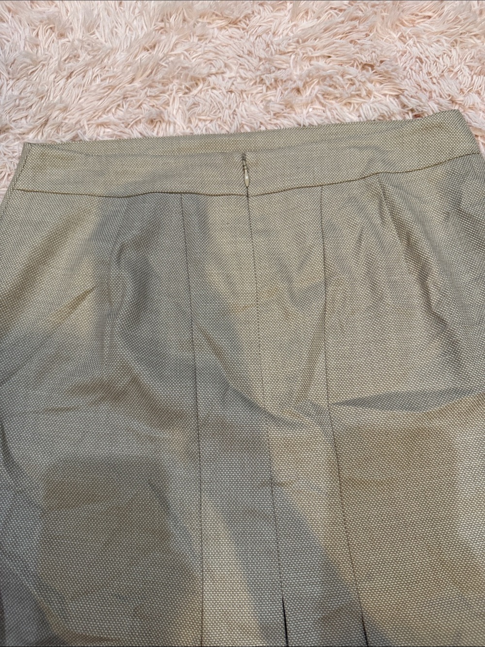 Ann Taylor Light Beige Pencil Skirt - Tailored Office Wear - Picture 4 of 5